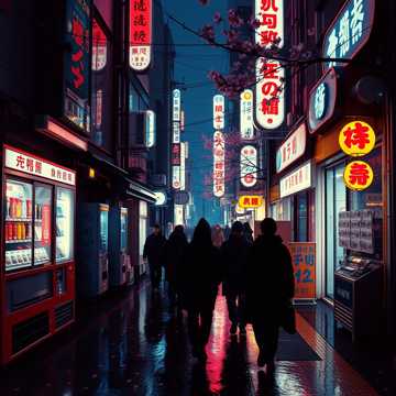Neon Tokyo Nights — Adrien Vale (1) cover
