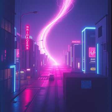 Neon Vortex — RUN THE NIGHT cover