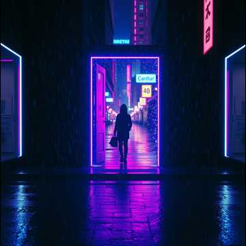 Neon Vortex — Vanishing in the Flash (1) cover