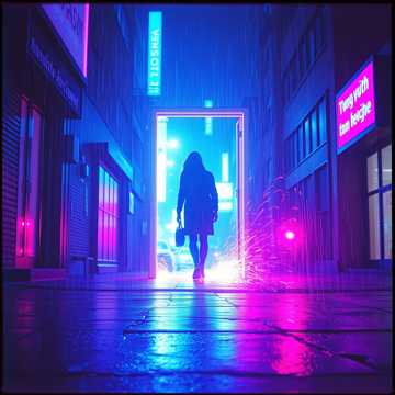 Neon Vortex — Vanishing in the Flash cover