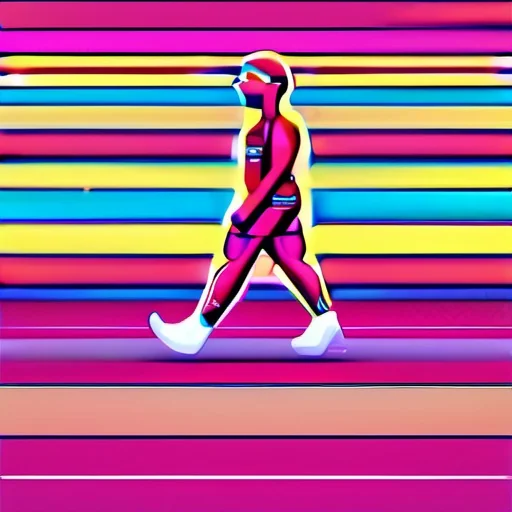 Neon Padded Footsteps cover