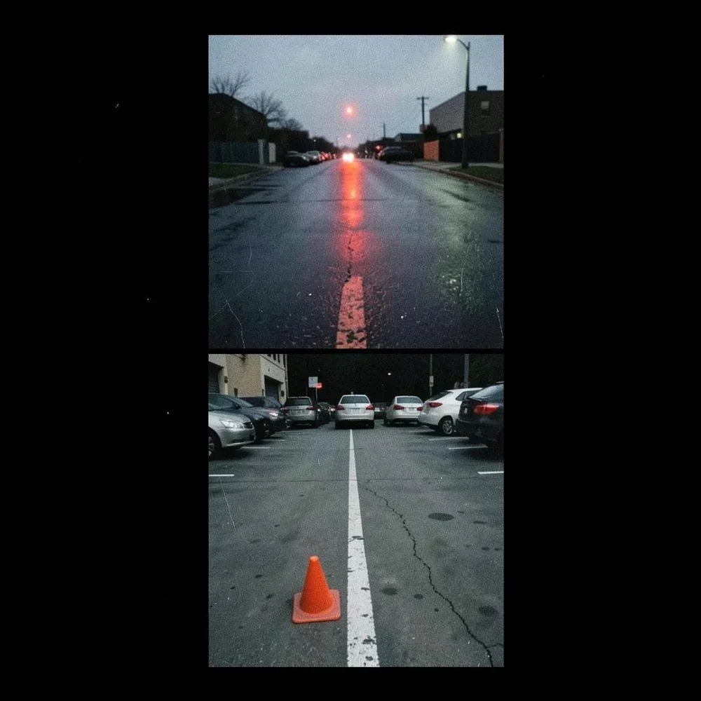 The Terminator is trying to park. cover