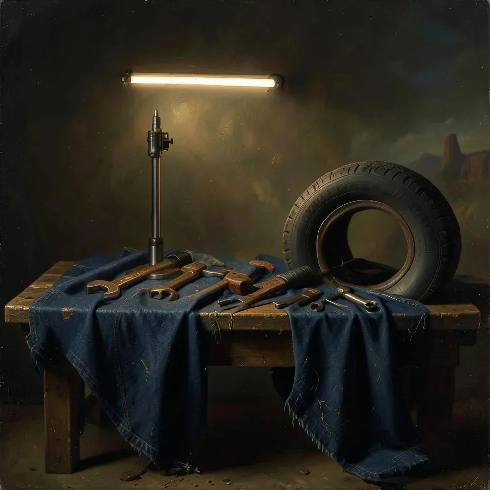 Blue Denim Neon Night cover