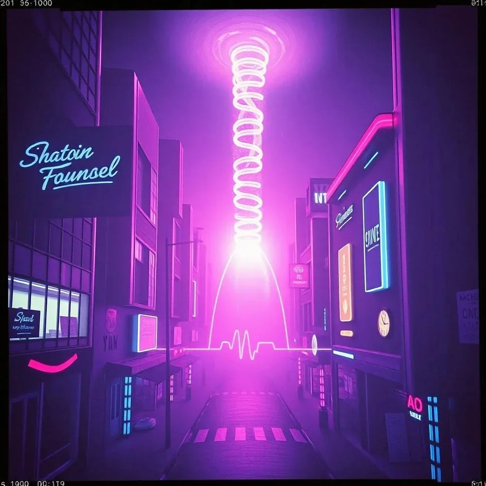 Neon Vortex — RUN THE NIGHT cover