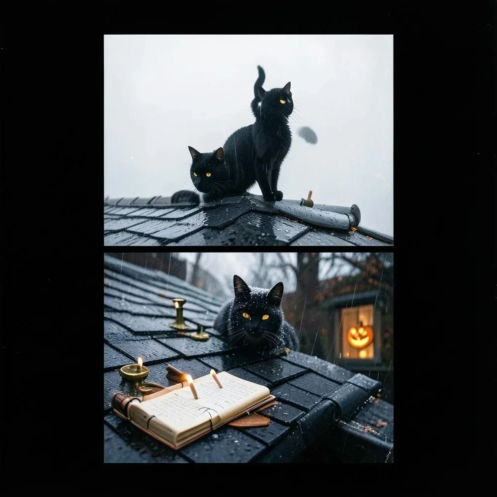 Black Cat Prowls The cover