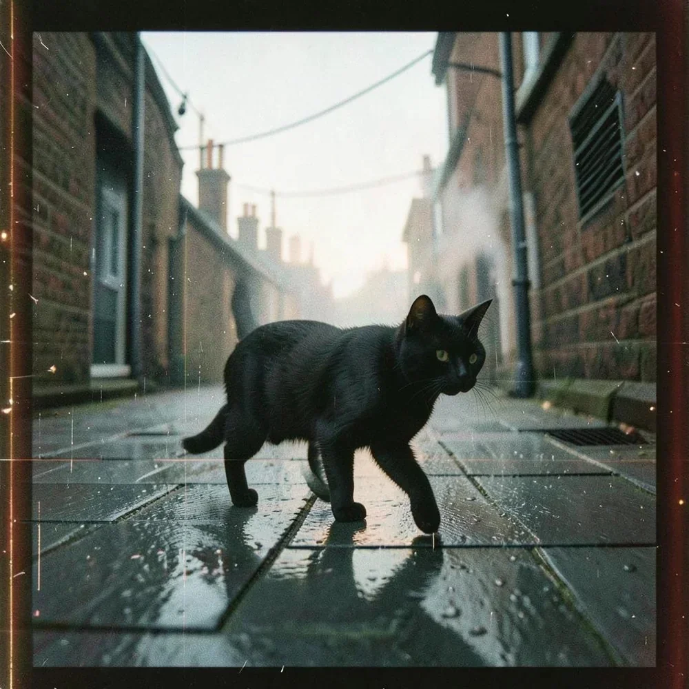 Black Cat Walks The cover