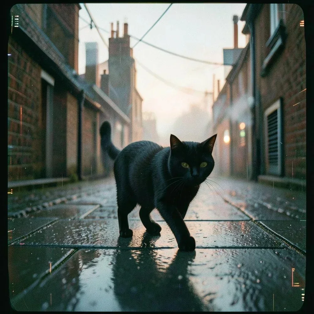 Black Cat Walks The cover