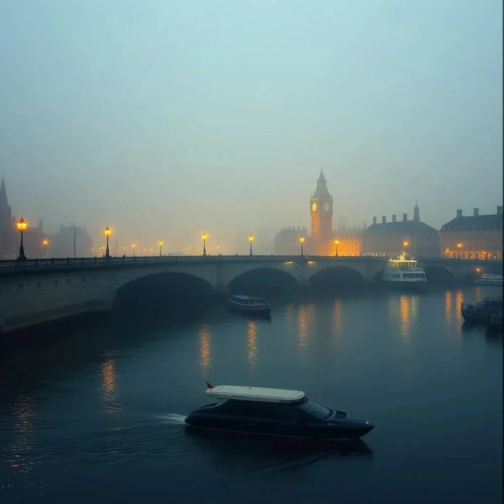 Fog Over the Thames — Adrien Vale cover