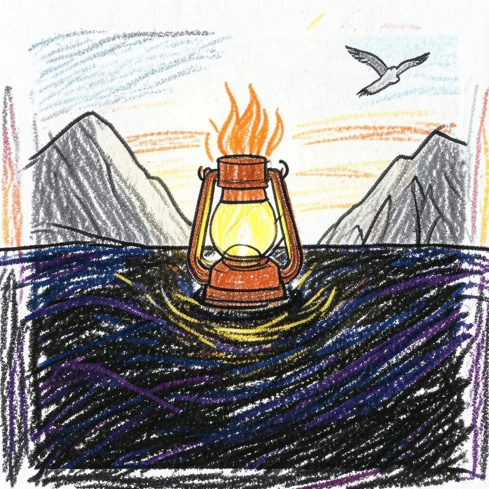 Lantern On Black Water cover