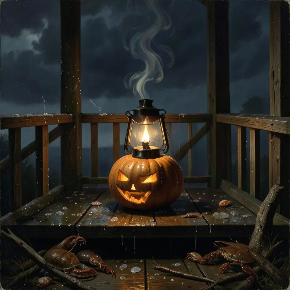 Jack-O'-Lantern Holds The Night cover