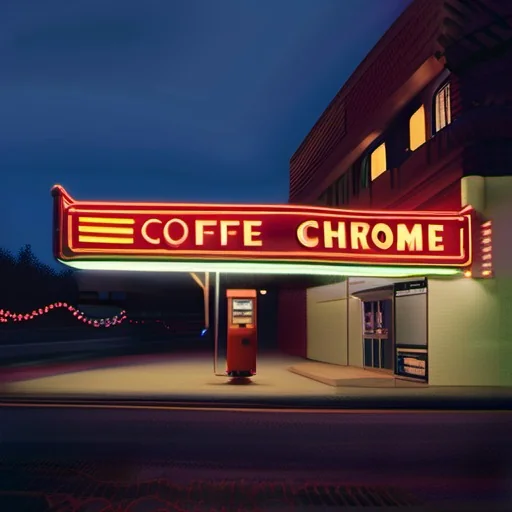 Neon Chrome And Coffee Steam cover
