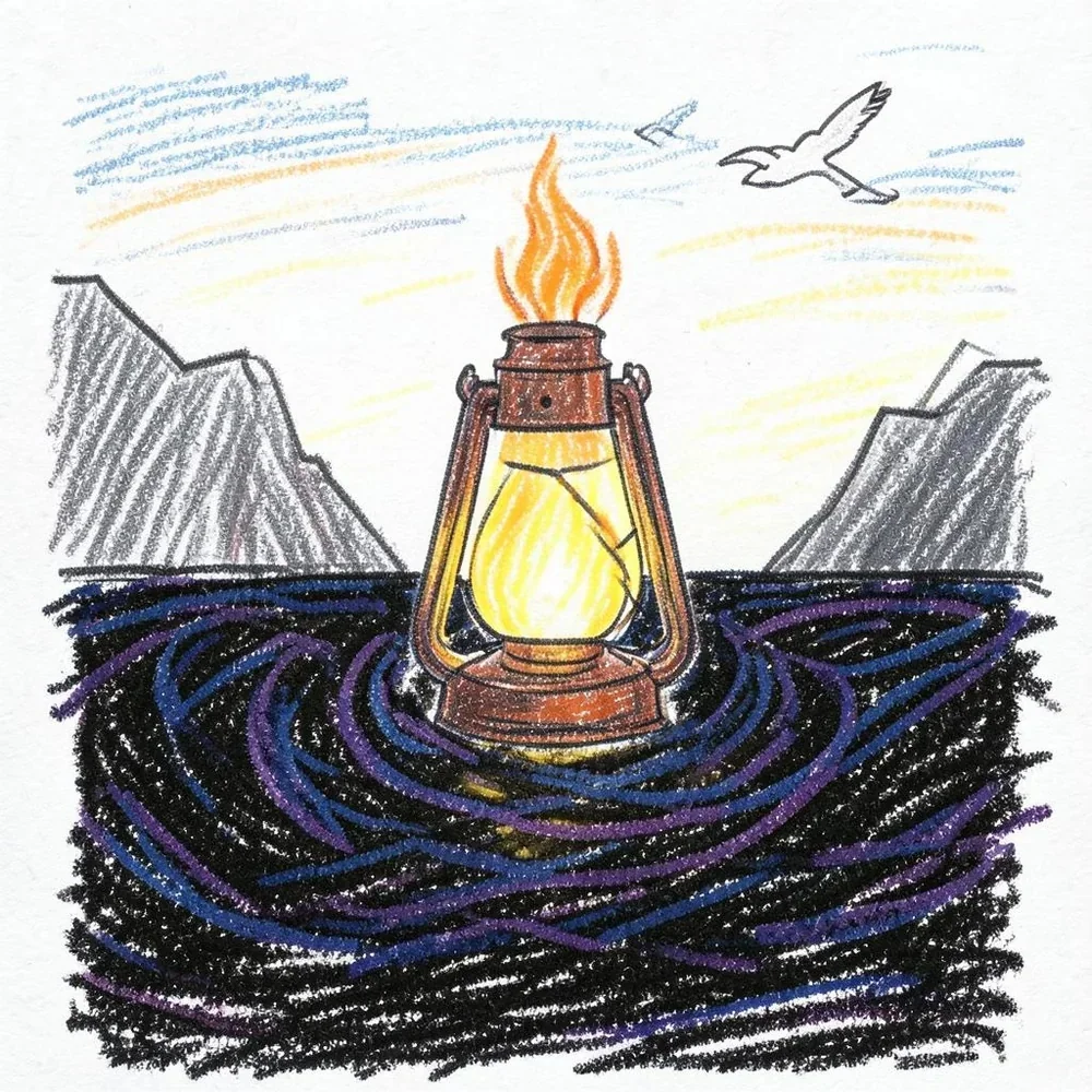 Lantern On Black Water cover