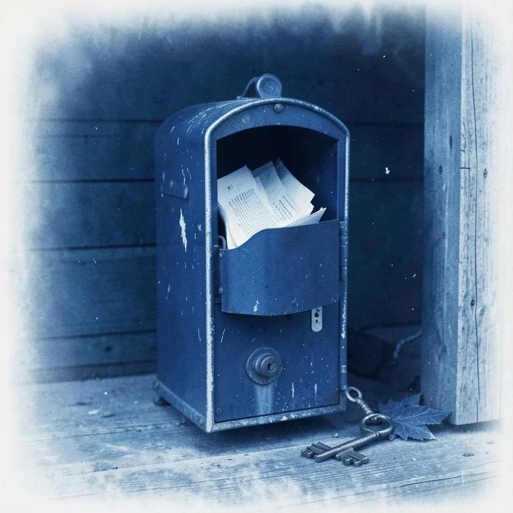Your mailbox hums like a choir's last refrain, cover