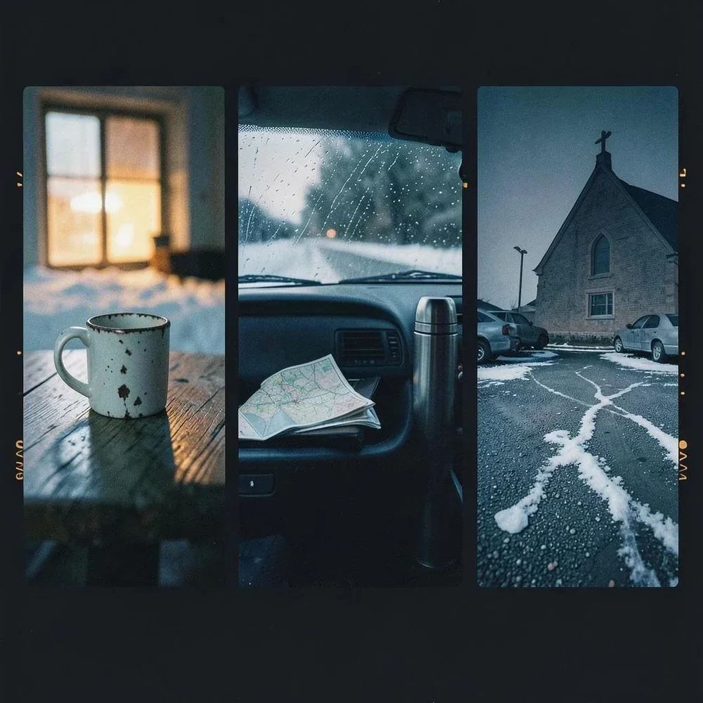 You found a chipped white mug beside me cover