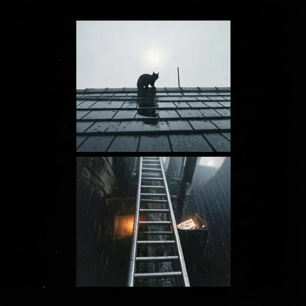 Black Cat Prowls Wet cover