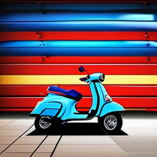 Neon Vespa cover