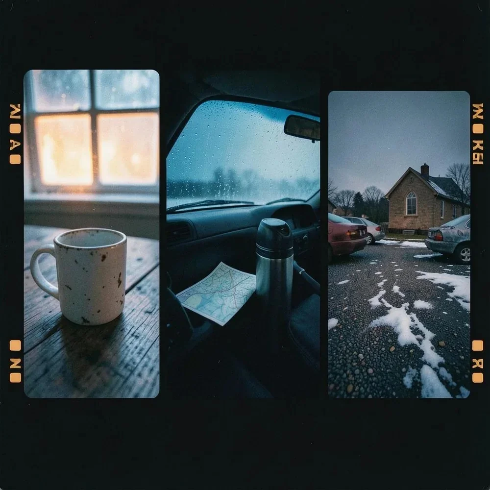 You found a chipped white mug beside me cover